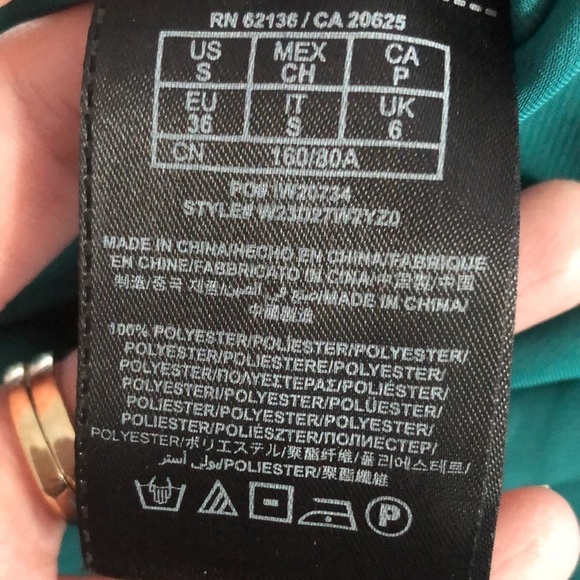 GUESS teal silk romper size small - Picture 8 of 8